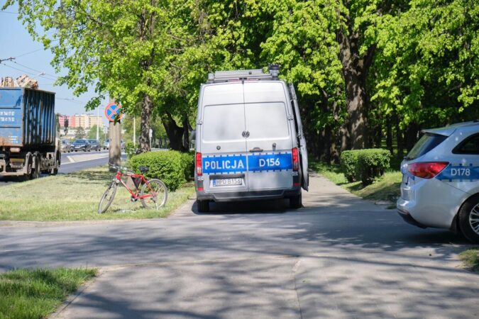 Potrącenie rowerzystki na ul. Droga Męczenników Majdanka