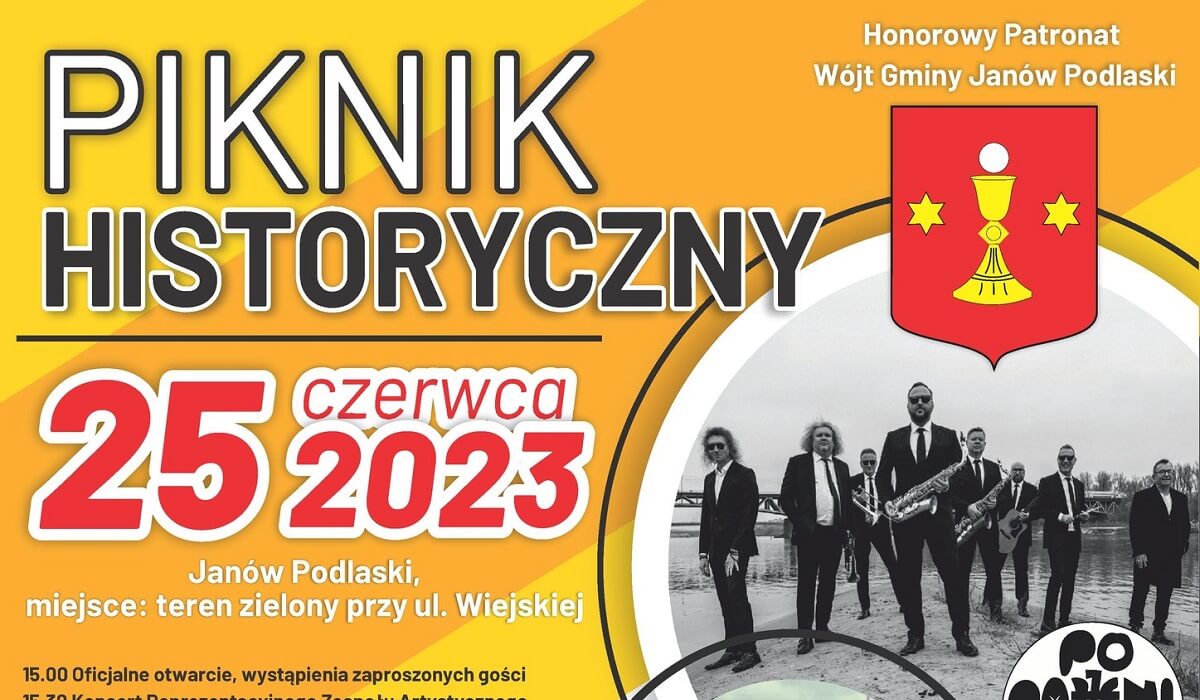 Piknik Historyczny w Janowie Podlaskim 2023. Wystąpią Future Folk