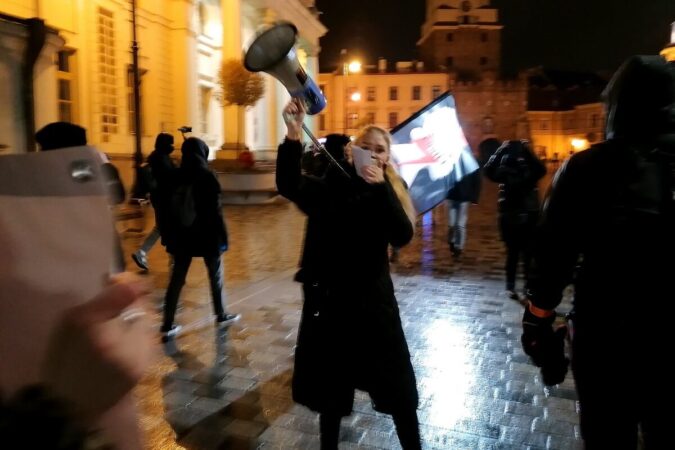 Protest Ogólnopolskiego Strajku Kobiet w Lublinie