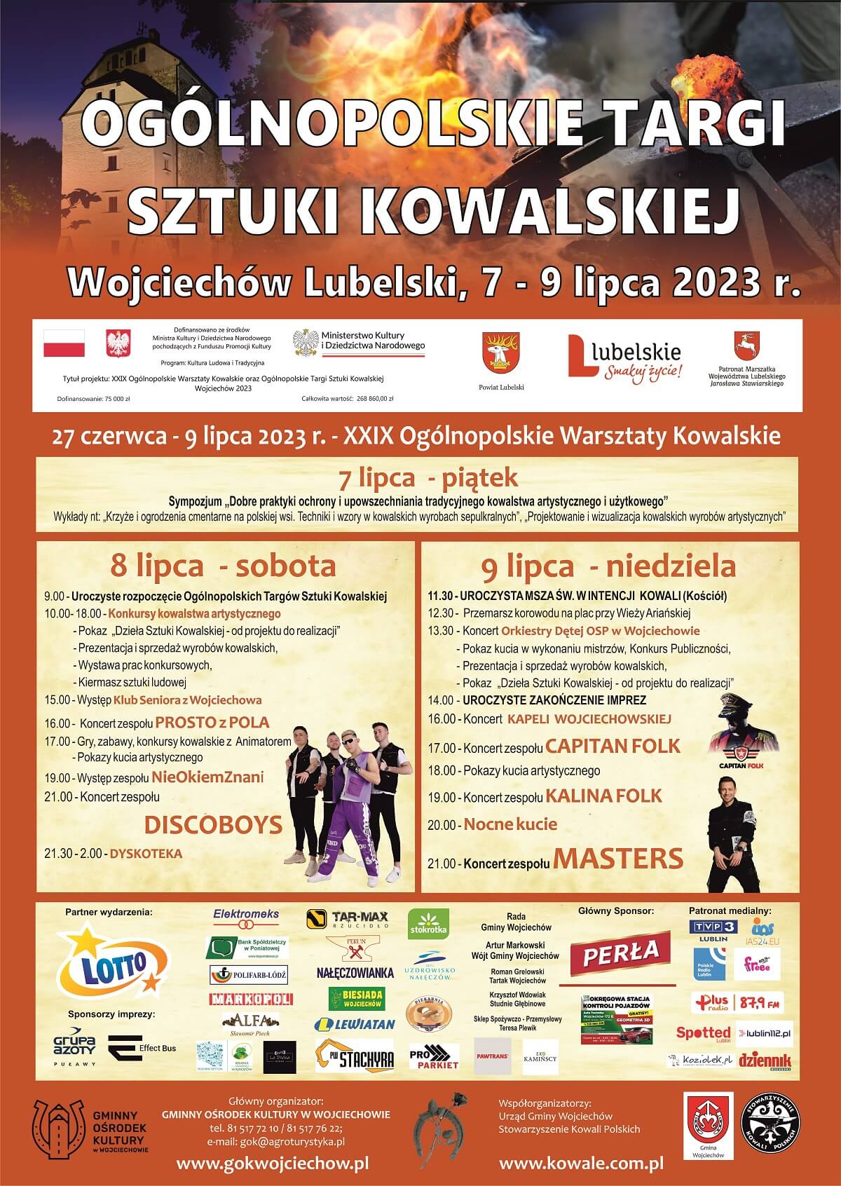 Plakat Ogólnopolskie Targi Sztuki Kowalskiej