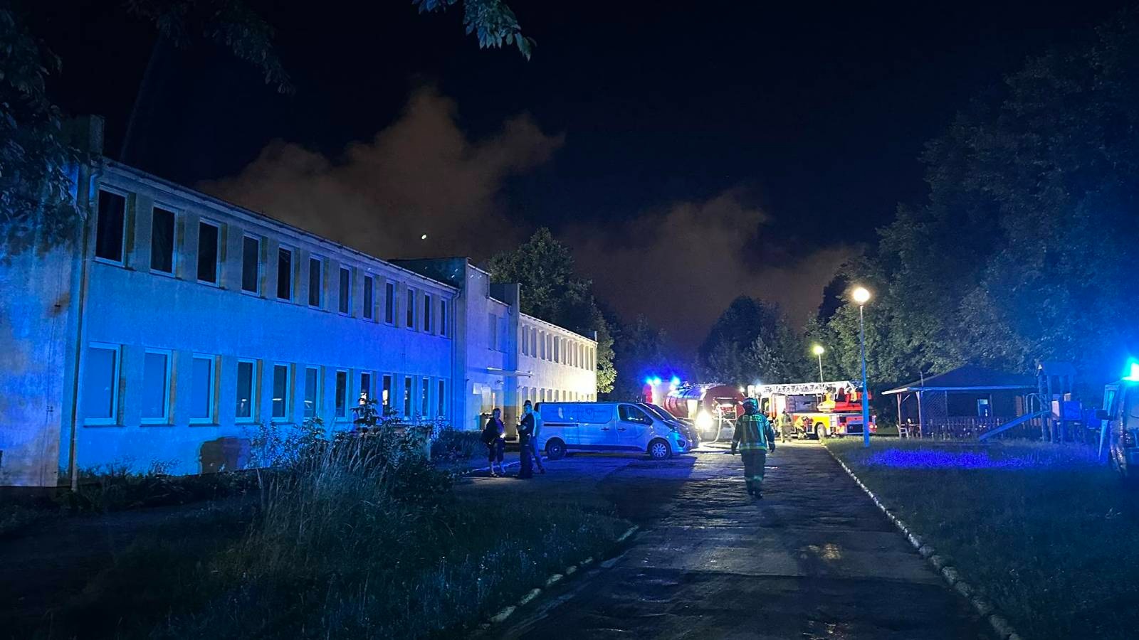 Pożar drukarni przy ul. Doświadczalnej w Lublinie