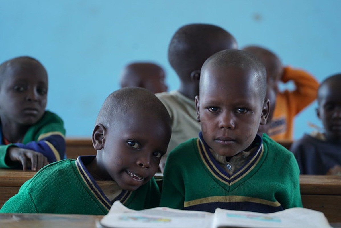 Dzieci Masajskie podczas nauki
