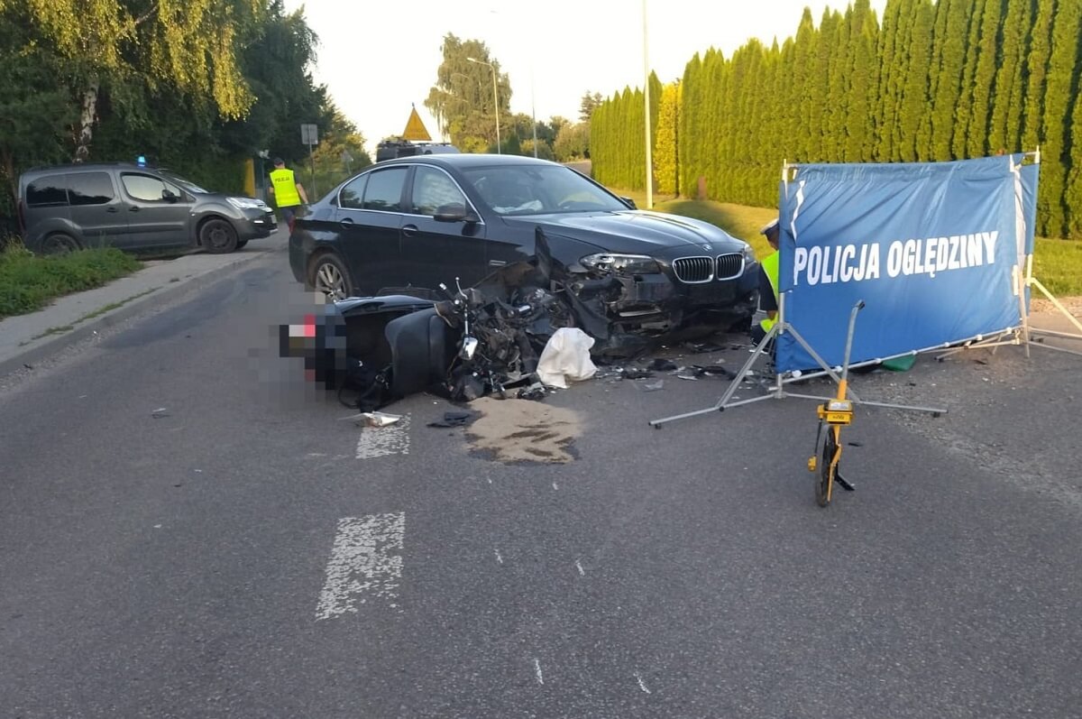 Tragiczny Wypadek Pod Lublinem BMW Wymusi Pierwsze stwo Motocyklista Tragiczny Wypadek Pod Lublinem BMW Wymusi Pierwsze stwo Motocyklista