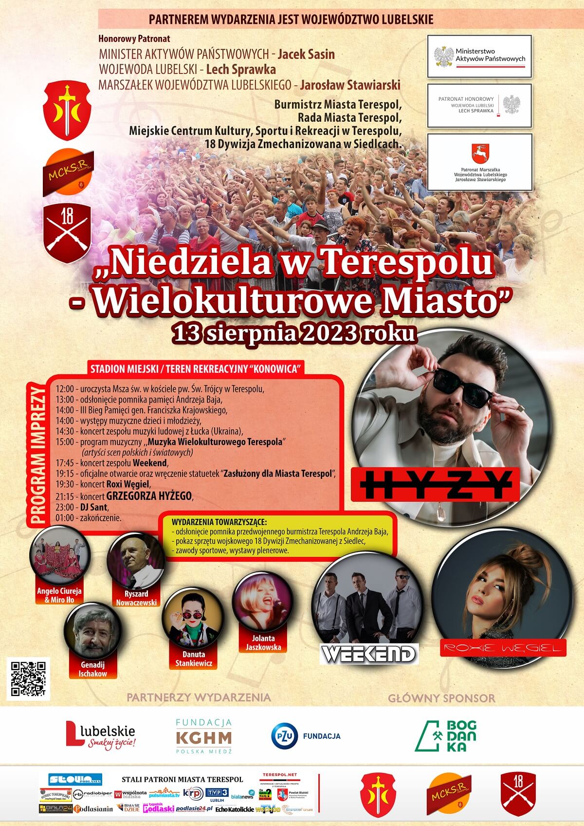 Niedziela w Terespolu 2023 - plakat, program wydarzenia