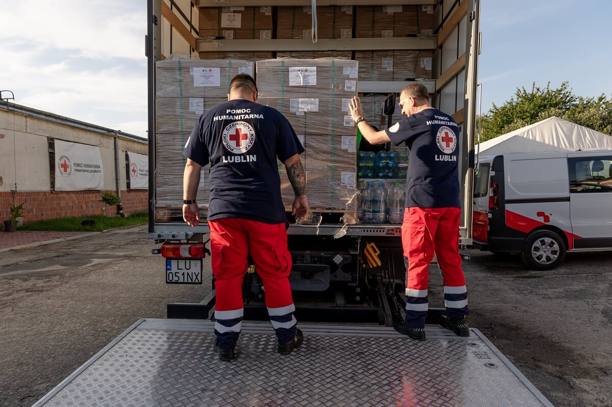 Pomoc humanitarna PCK dla Słowenii