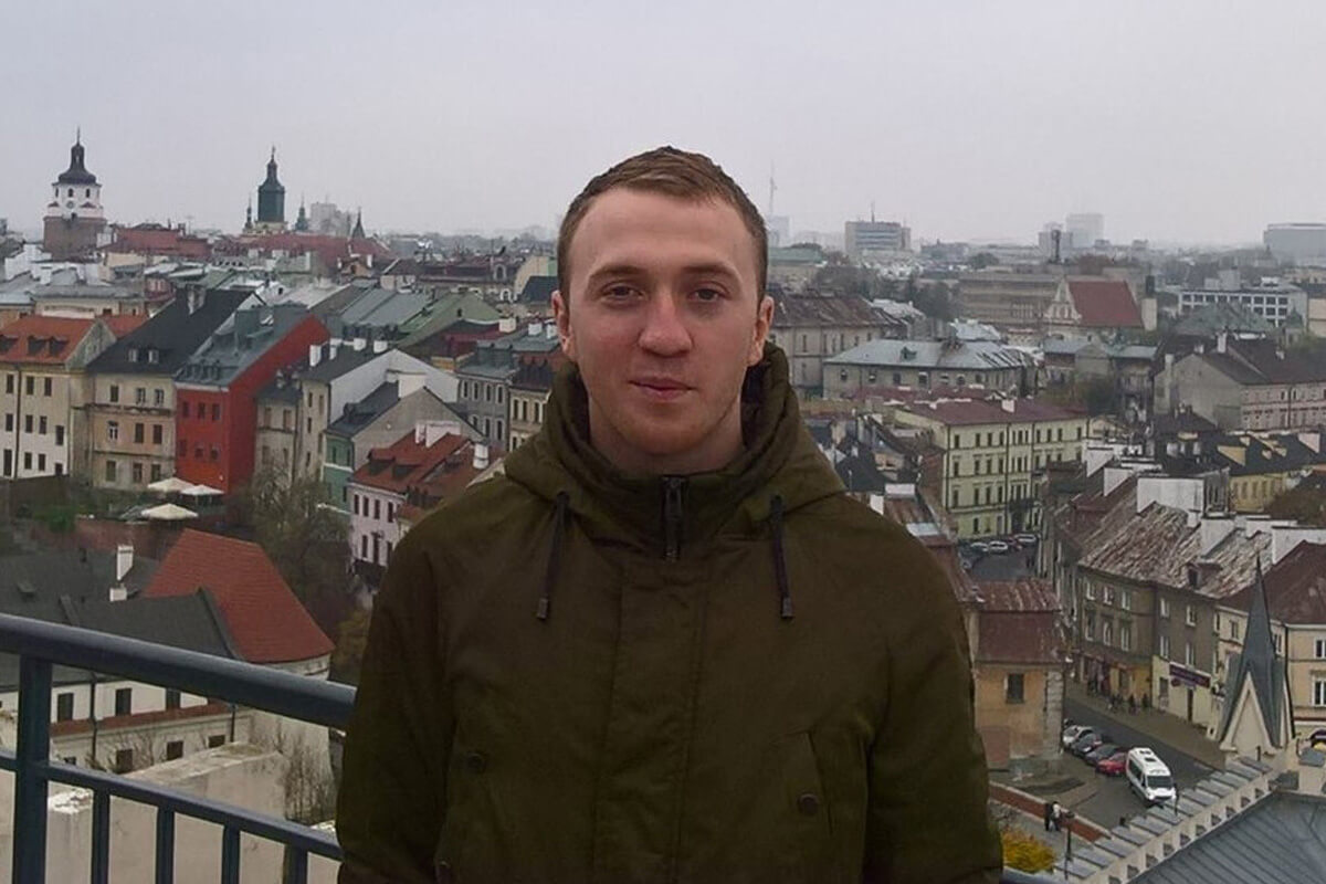 Olek Szwec - wolontariusz z Ukrainy