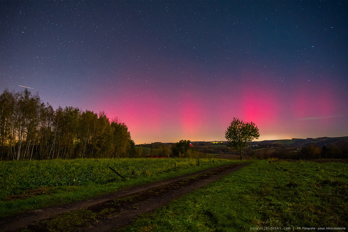 Zorza Polarna nad Polską