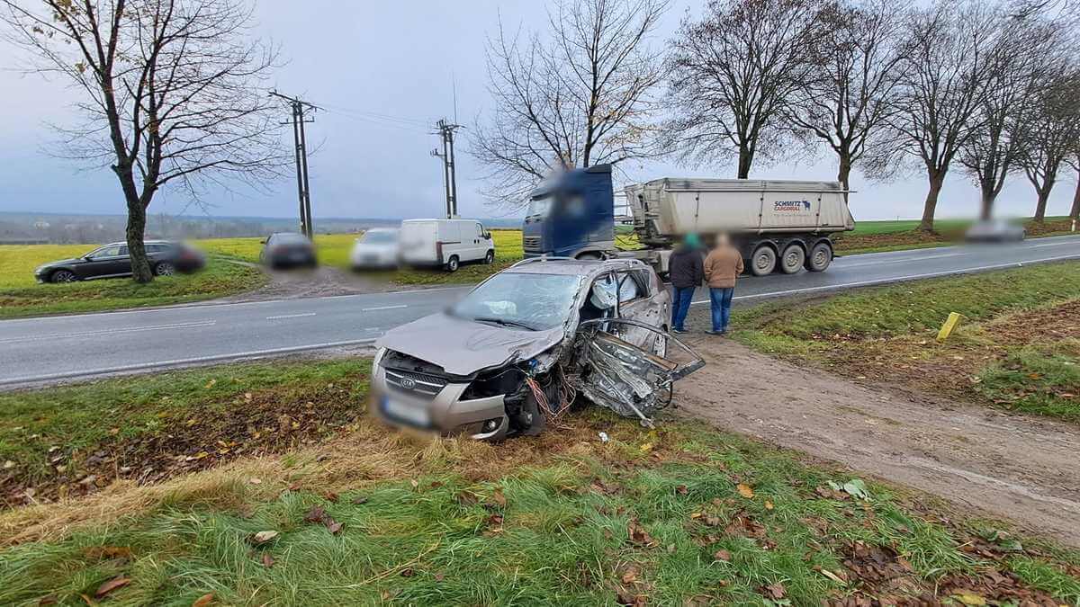 Policja prosi o pomoc w ustaleniach dotyczących wypadku śmiertelnego. "Szukamy świadków" 1 Wypadek Liśnik Duży Kolonia