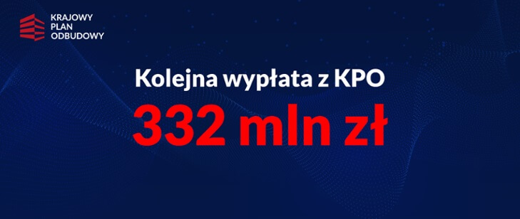 Nowe inwestycje z KPO w Polsce. Do beneficjentów trafi ponad 332 mln zł. Wypłaty świadczeń już się rozpoczęły 1 332 mln zł z KPO dla Polski