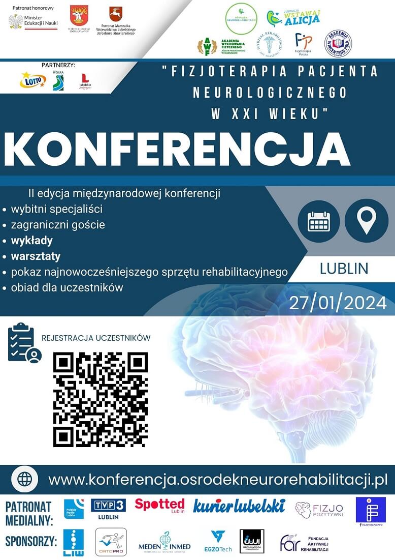 Plakat konferencji neurorehabilitacji