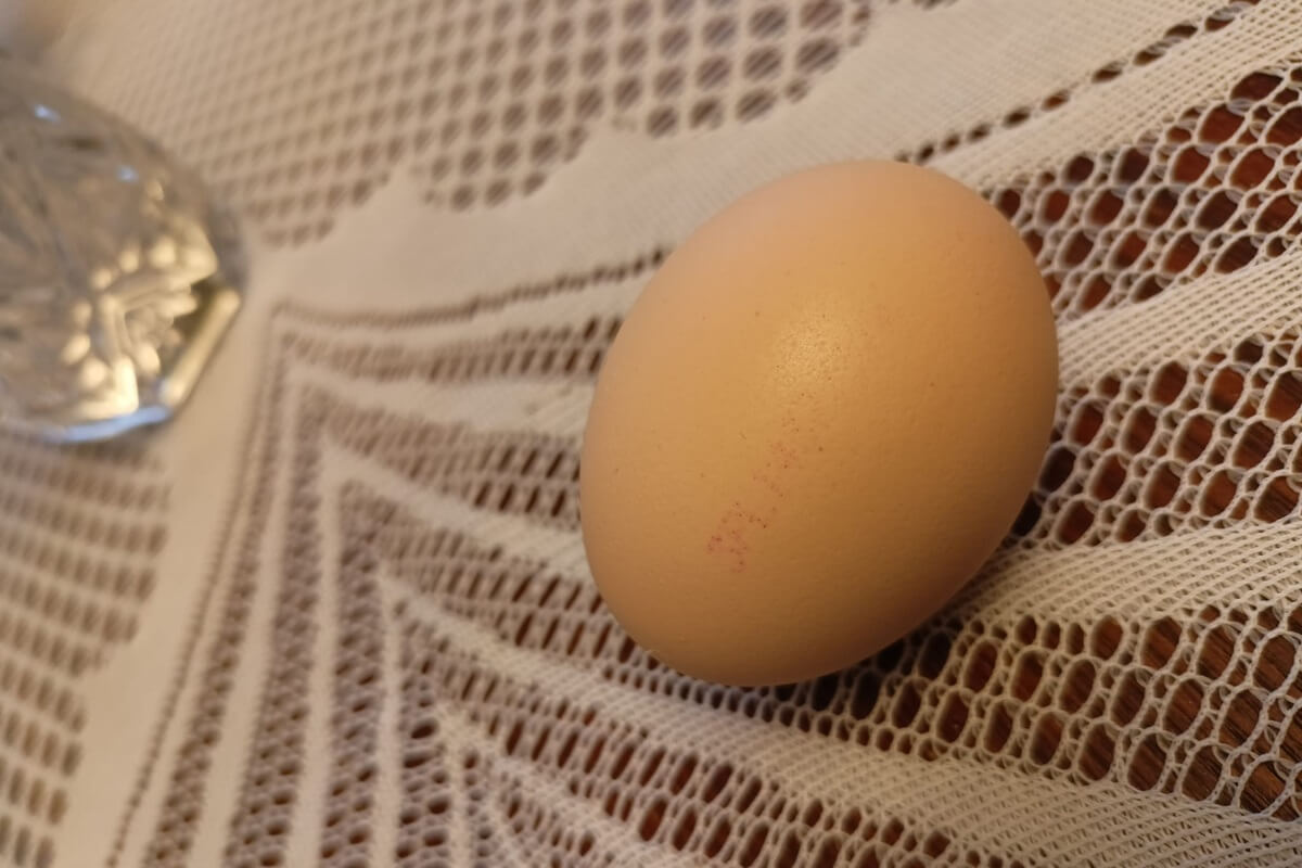 Jajko ze zmytą pieczątką