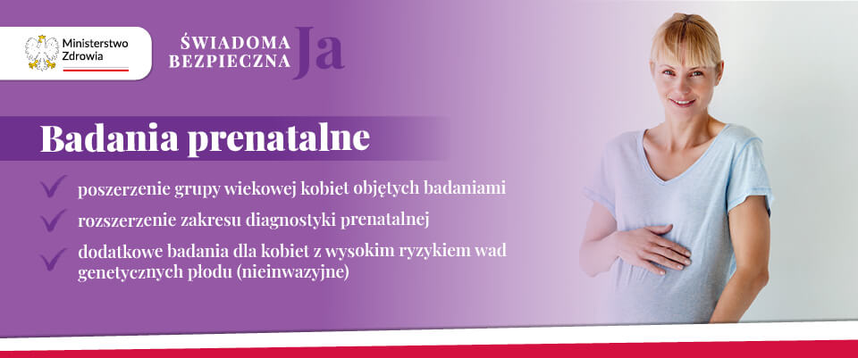 Pakiet zdrowotny dla kobiet "Bezpieczna świadoma Ja". Rozwiązania bezpieczeństwa zdrowotnego kobiet 4 Badania prenatalne