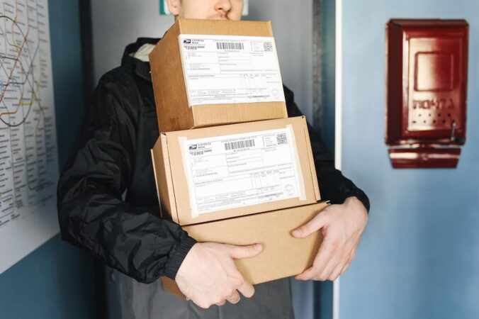 Packages, Delivery, Delivery man image