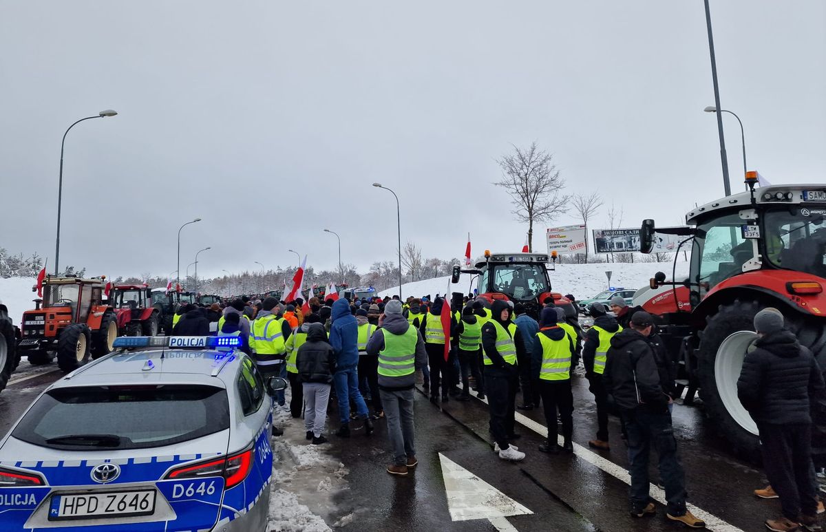 Protest rolników 9 lutego w województwie lubelskim