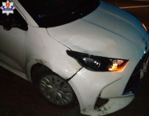 Toyota potrąciła meżczyznę