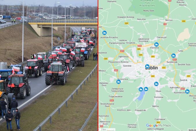 Protest rolników w Lublinie i okolicy 20 marca - mapa blokad i utrudnień