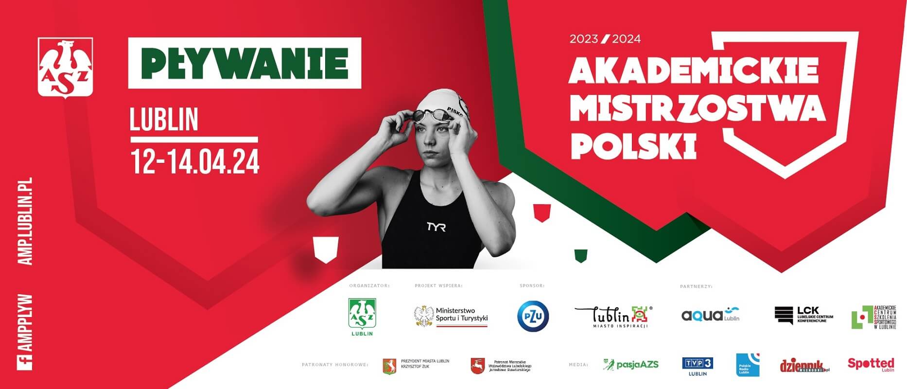 grafika Akademickie Mistrzostwa Polski w pływaniu