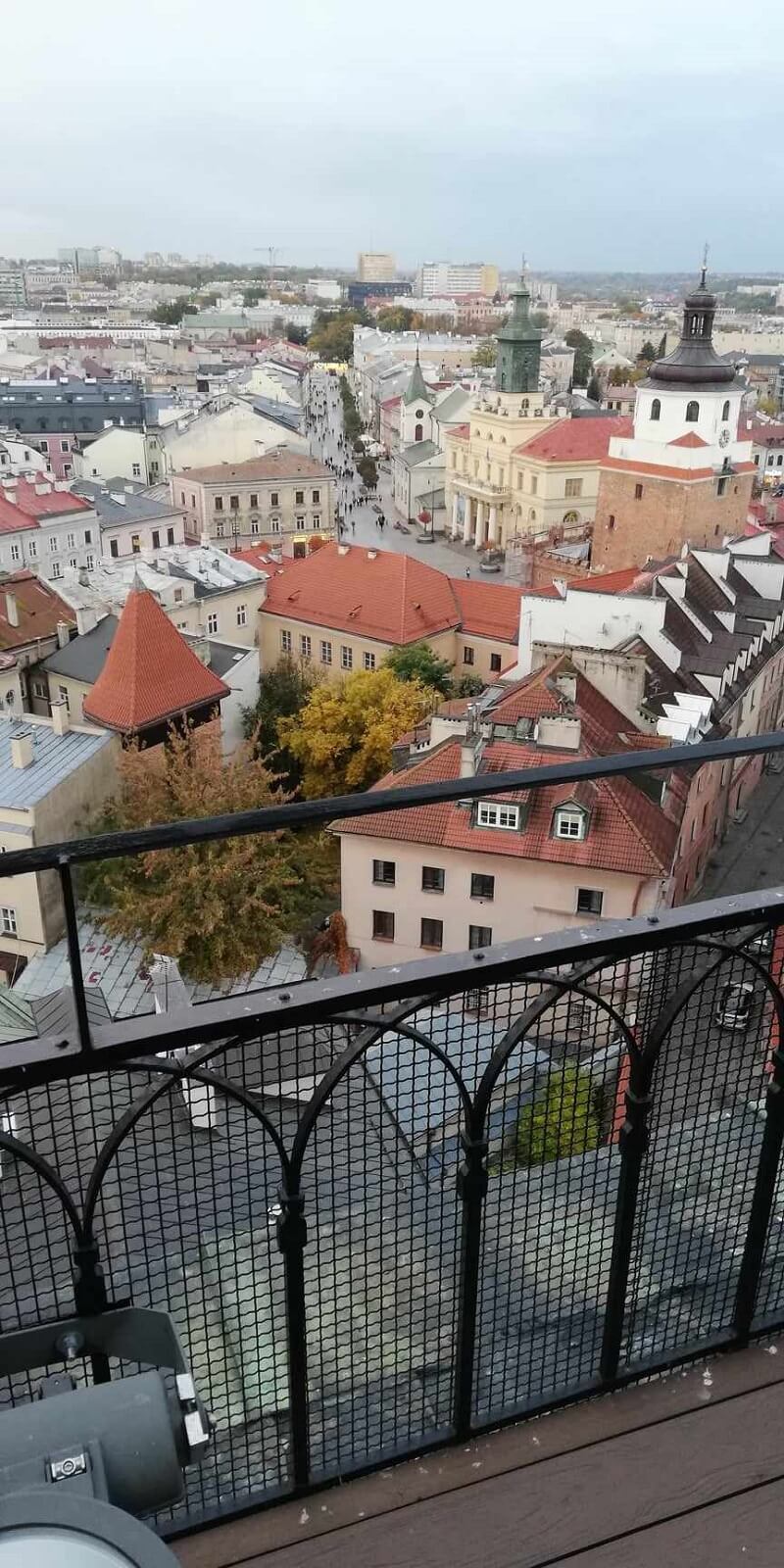 Panorama Lublina z wieży