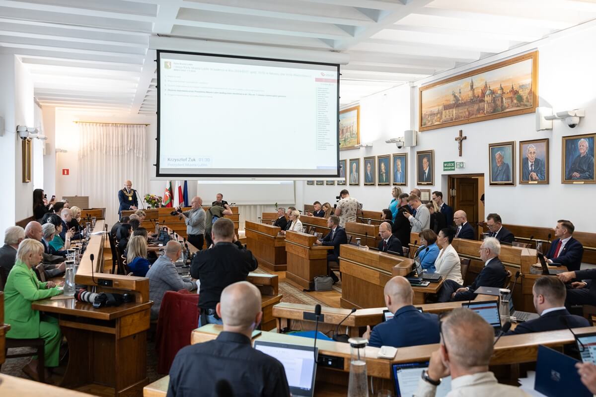 Pierwsza sesja nowej Rady Miasta Lublin i ślubowanie radnych