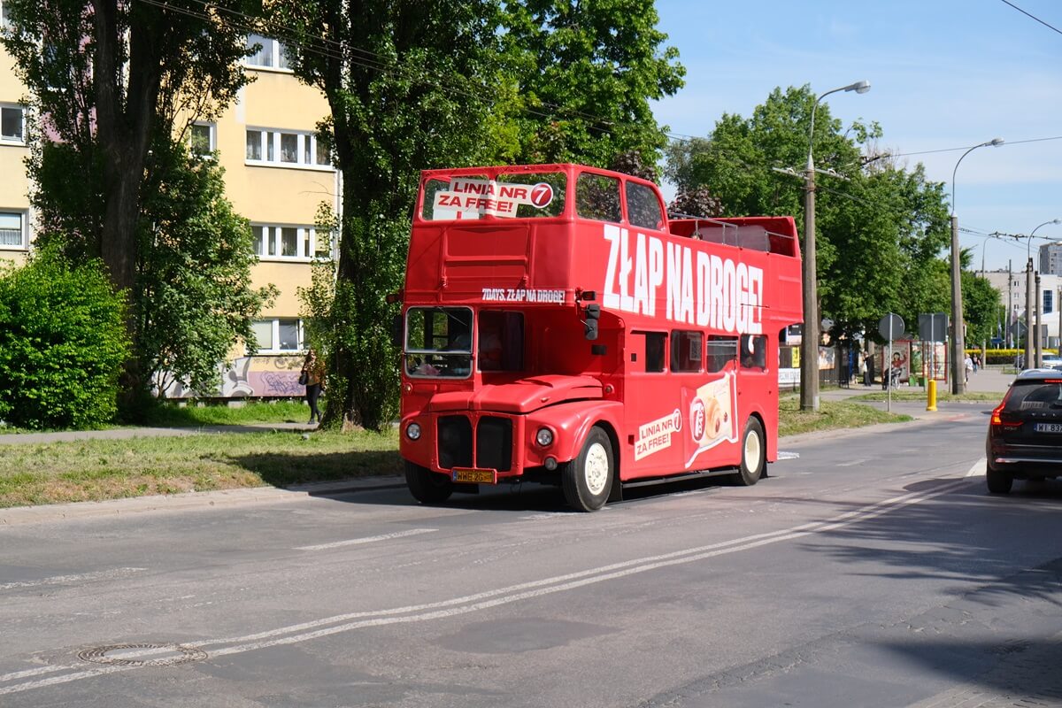 Piętrowy autobus 7Days w Lublinie