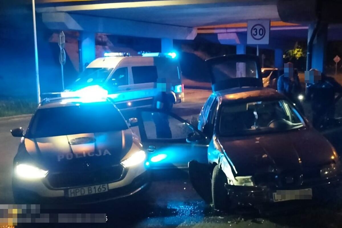 Zdemolowane radiowozy i szaleńczy nocny pościg ulicami Lublina. W tle brak prawa jazdy, zakaz prowadzenia pojazdów i narkotyki