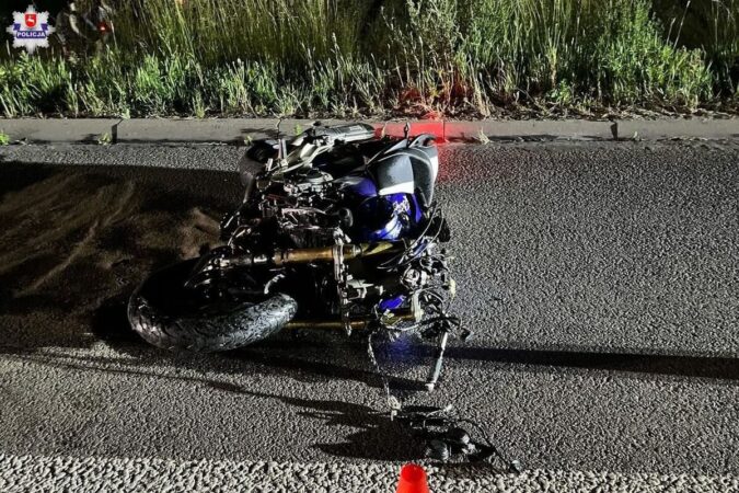 Wypadek motocyklisty w Niedrzwicy Dużej