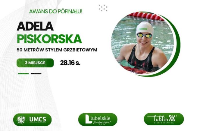 Pływaczka z Lublina w półfinałach Europy