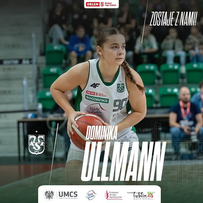 Dominika Ullmann zostaje w Polskim Cukrze AZS UMCS Lublin na kolejny sezon 1 Polski Cukier Dominika Ulmann