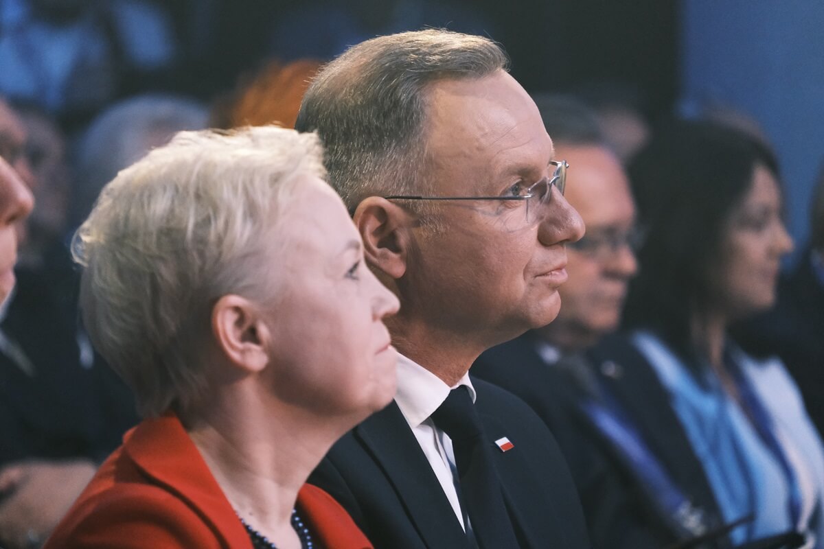 Prezydent Andrzej Duda i ambasador do spraw Inicjatywy Trójmorza Beata Daszyńska–Muzyczka