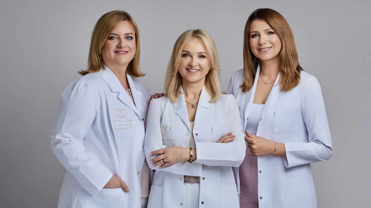 Zespół od lewej: dr n. med. Katarzyna Romanek-Piva, dr hab. n. med. Aneta Adamiak-Godlewska, dr hab. n. med. Katarzyna Skorupska 