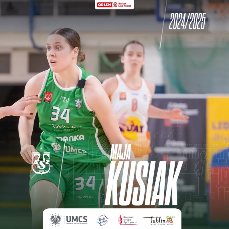 Maja Kusiak w drużynie seniorek AZS UMCS Lublin 1 Maja Kusiak w drużynie seniorek AZS UMCS Lublin