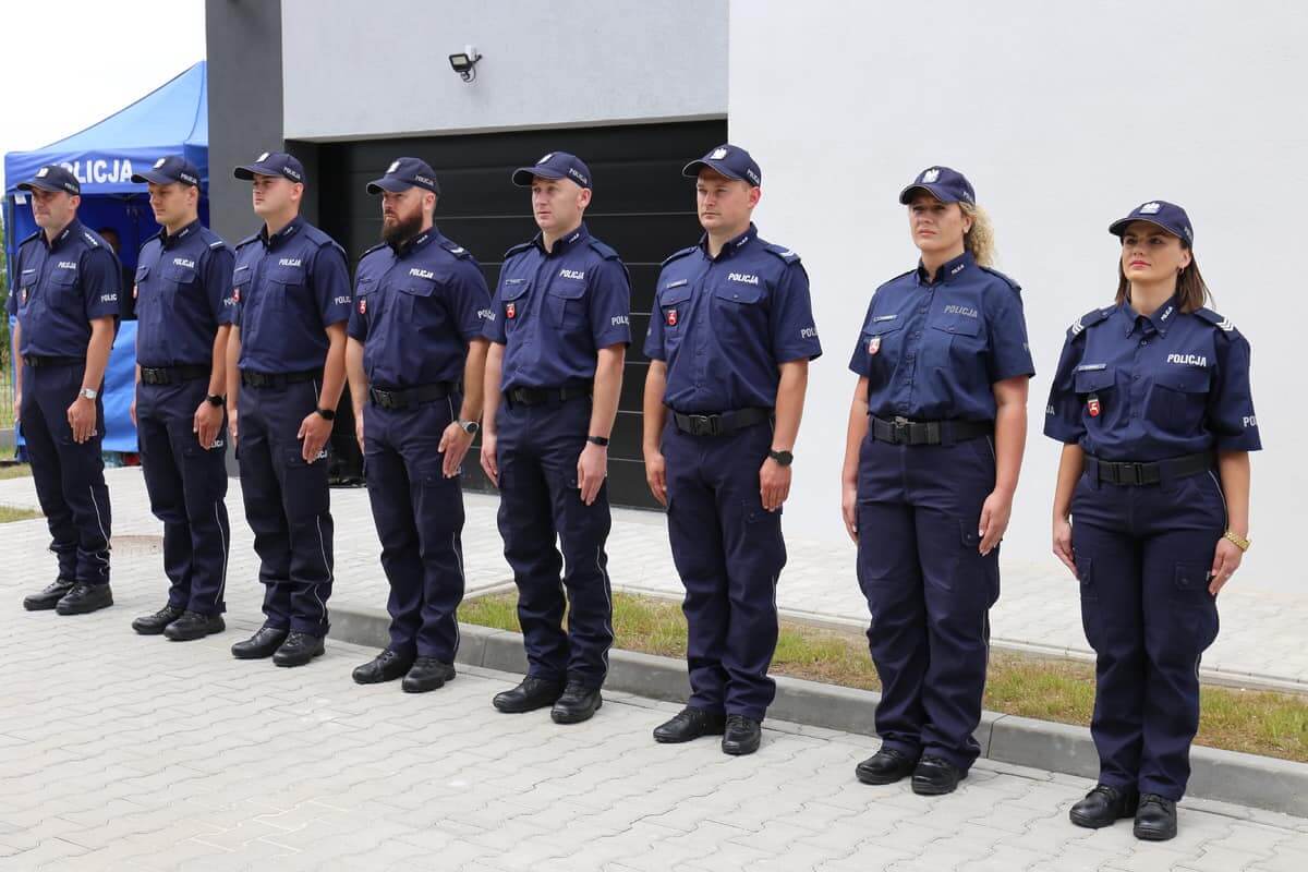 Policjanci posterunku policji w Niedrzwicy Dużej