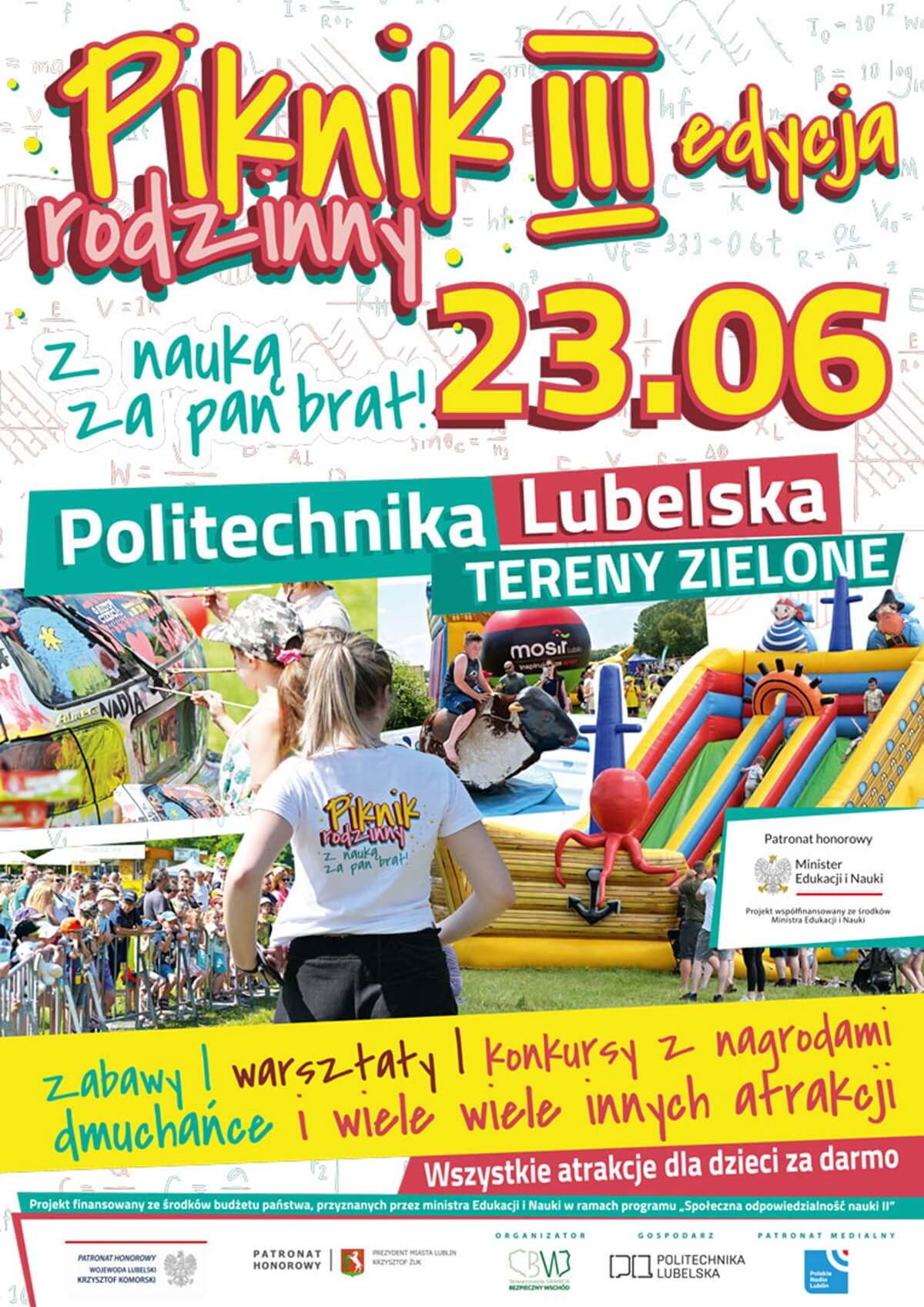 Trzecia edycja pikniku rodzinnego „Z nauką za pan brat!”