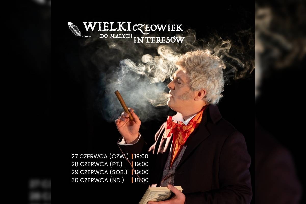 grafika "Wielki człowiek do małych interesów"