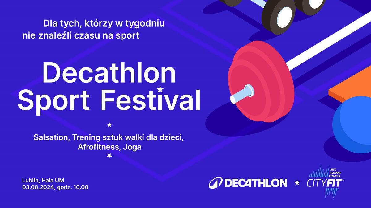 grafika Decathlon Sports Festival w Lublinie