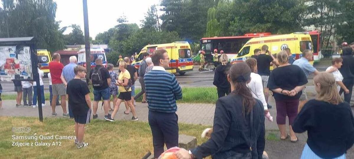 Autobus wjechał w przystanek na ul. Romera w Lublinie