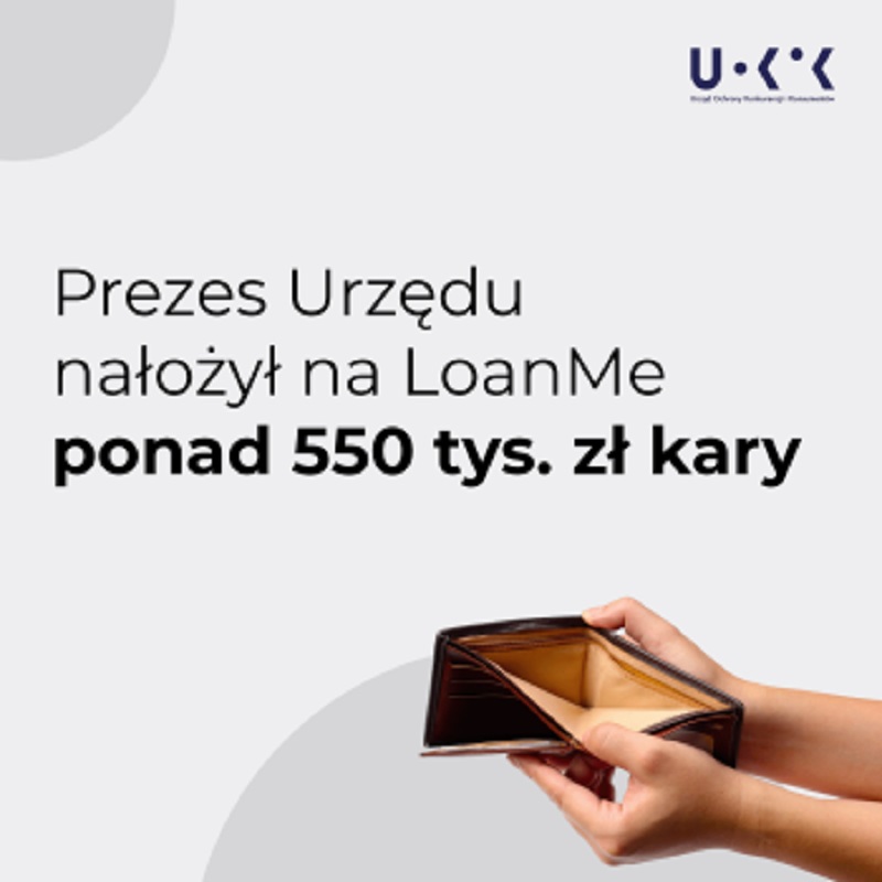 UOKIK przyznał karę firmię Loanme