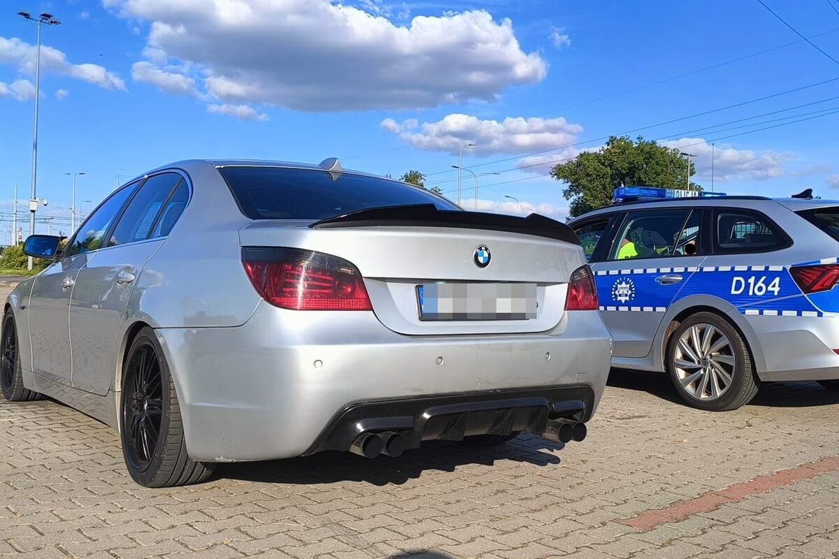 BMW zatrzymane do kontroli policji w Lublinie