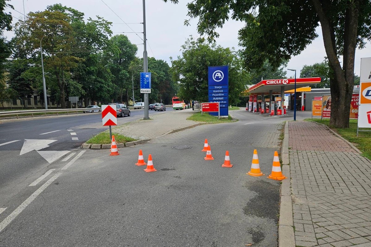 Brak prądu na stacji Circle K przy al. Kraśnickiej - stan na godz. 7:00