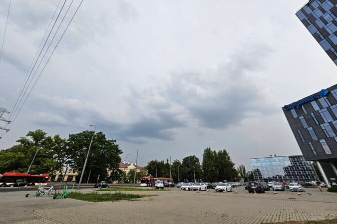 Chmury burzowe nad Lublinem