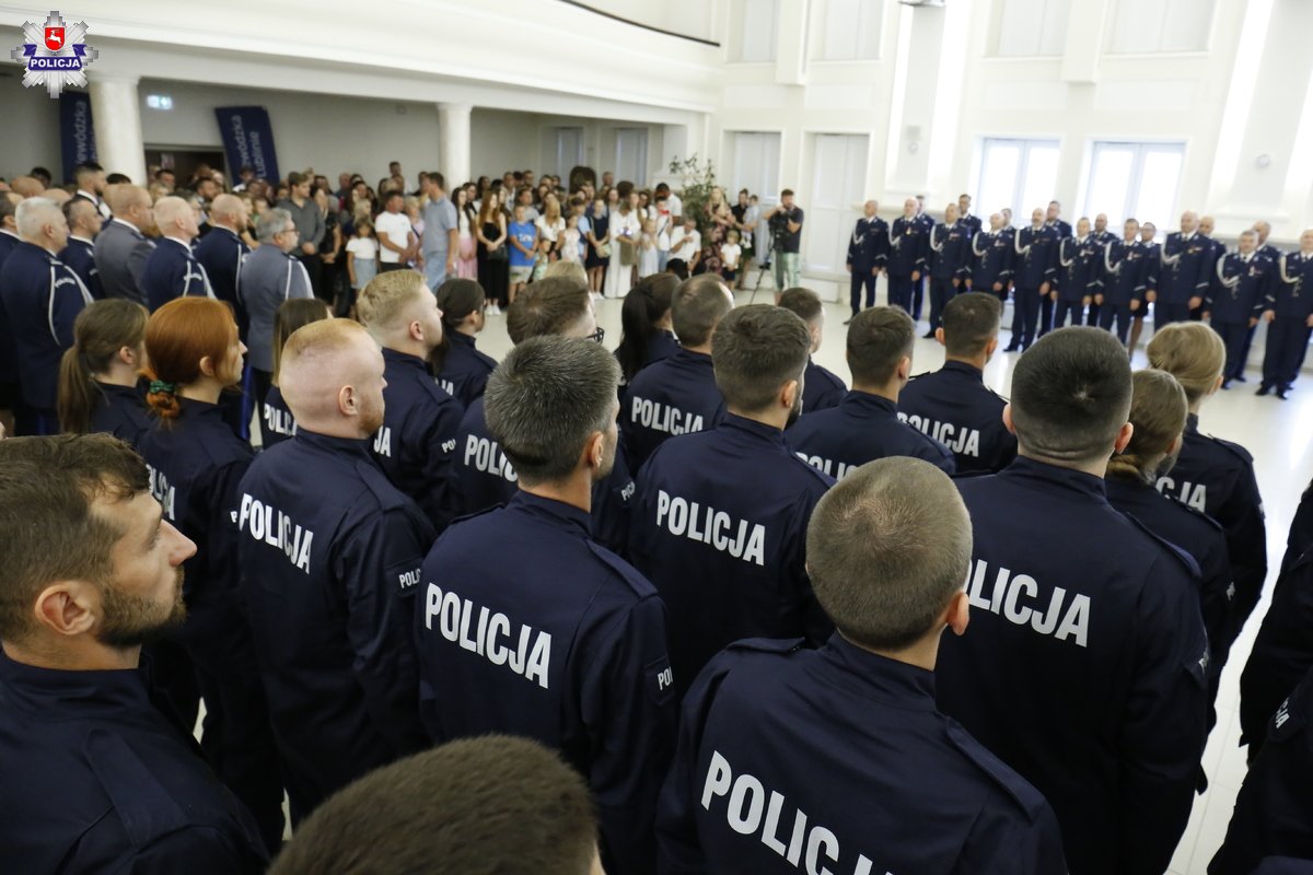 Ślubowanie nowych policjantów w Lublinie