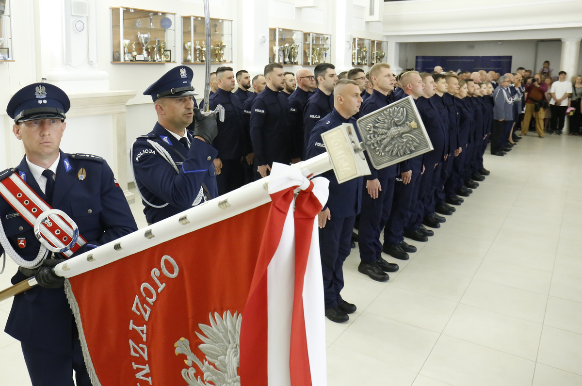 Ślubowanie nowych policjantów w Lublinie