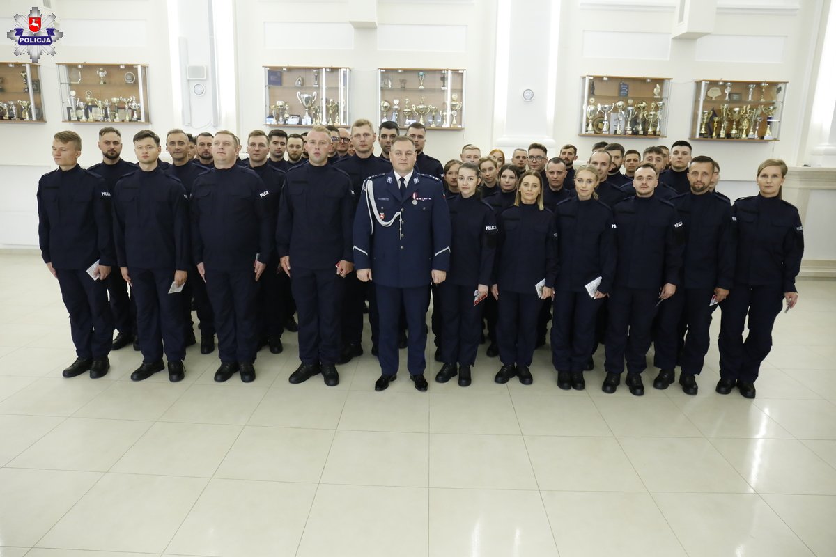 Ślubowanie nowych policjantów w Lublinie