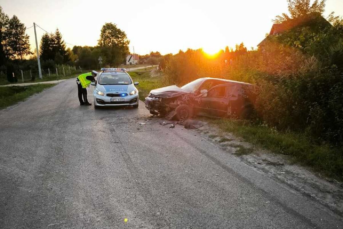 radiowóz, Volkswagen, wypadek