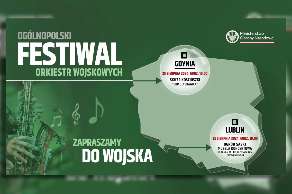 grafika Festiwal Orkiestr Wojskowych