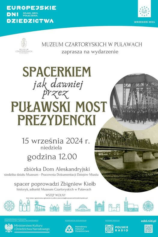 Spacer mostem prezydenckim Plakat