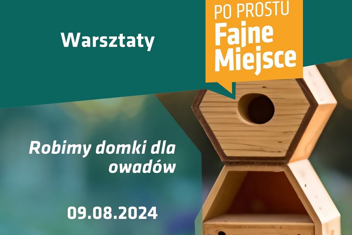 Domek dla owadów - zaproszenie na warsztaty z budowania