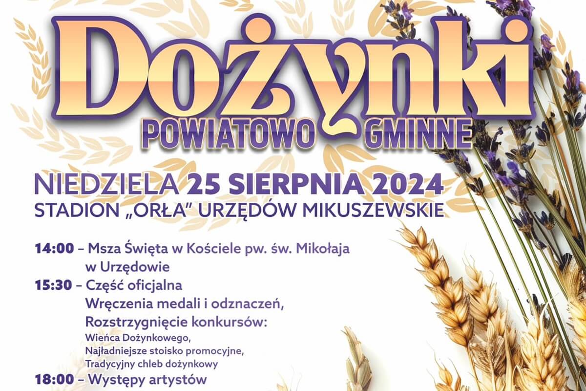 Dożynki powiatu kraśnickiego w Urzędowie 2024