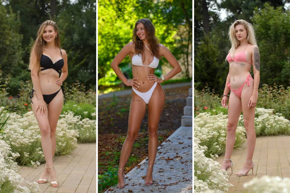 Kandydatki Miss Chmielaków 2024: (od lewej) Klaudia Szponar, Nikola Próchniak, Karina Sobczak