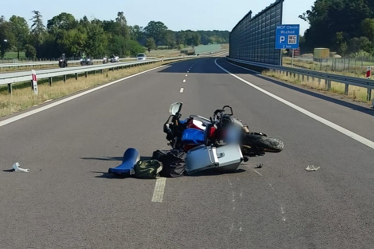 Wypadek motocyklisty na S19 w Wilkołazie